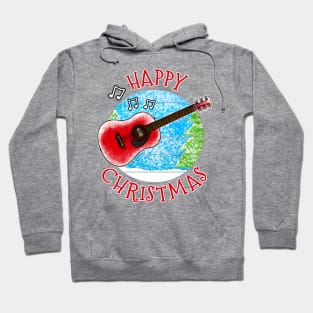 Christmas Acoustic Guitar Guitarist Musician Xmas 2022 Hoodie